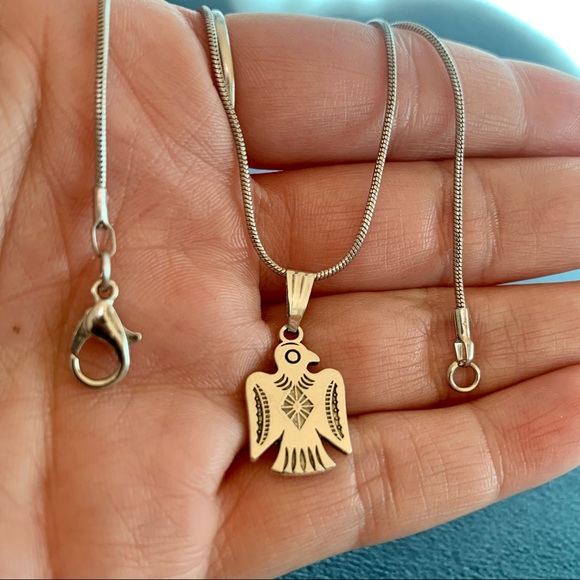 • NEW!  Dainty Thunderbird Choker • - Picture 7 of 12